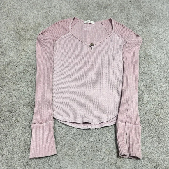 Free People Sweaters - Free People Sweater Pink Long Sleeve Pullover Women’s Size Large